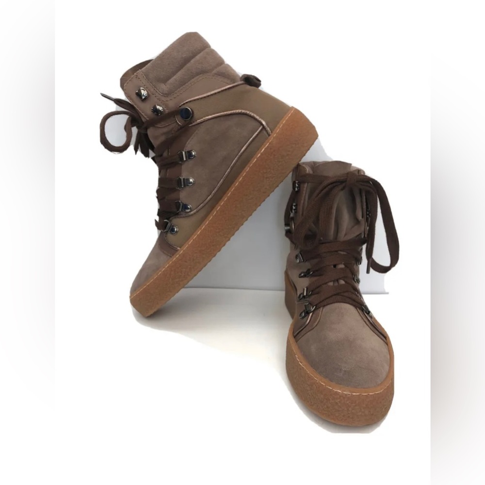 Aquatalia Suede Boots Size‎ 8.5 Brown upper  NWOB